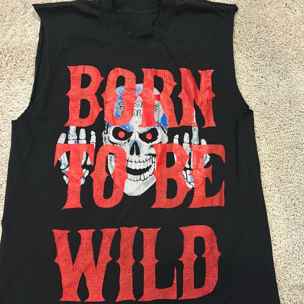 Steve Austin “Born to be wild” sleeveless t-shirt
